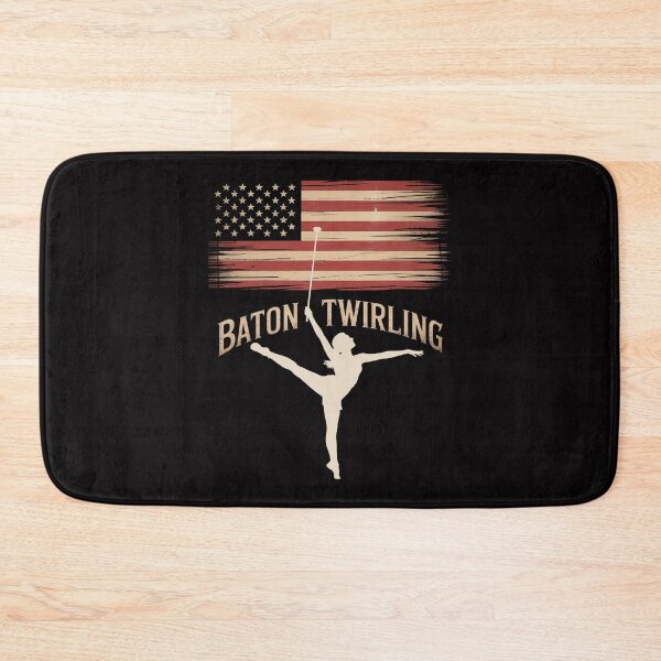 Item preview, Baton Twirling USA American Flag Gymnastic Sports Gift Idea designed and sold by teltvitossuilea.