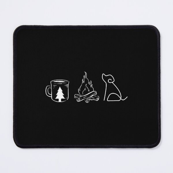 Item preview, Dog Camping Coffee Campfire Puppy Adventure Forest Outdoor designed and sold by reeneregen.
