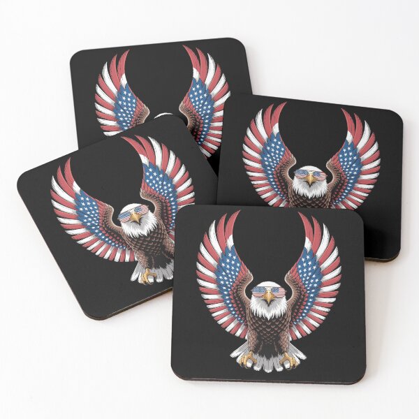 Item preview, American Flag Bald Eagle Patriotic Eagle 4th of July USA designed and sold by Moxizz.