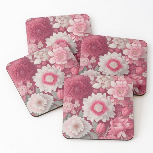 Item preview, Pink and White Dahlia Floral Illustration designed and sold by FANTASTIC-N.