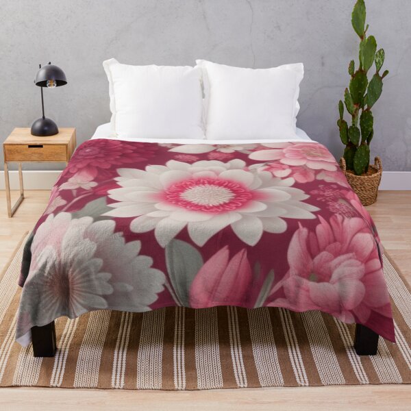 Item preview, Pink and White Dahlia Floral Illustration designed and sold by FANTASTIC-N.