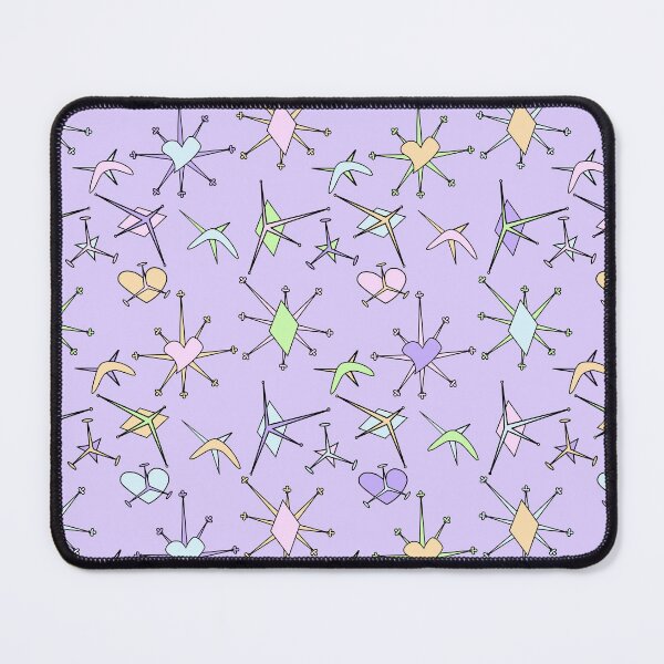 Item preview, hearts, diamonds, and stars, lilac background designed and sold by mntimg.