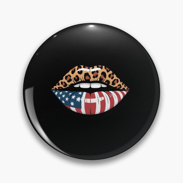 Item preview, American Flag Sexy Lips Leopard Patriotic USA 4th Of July designed and sold by Moxizz.