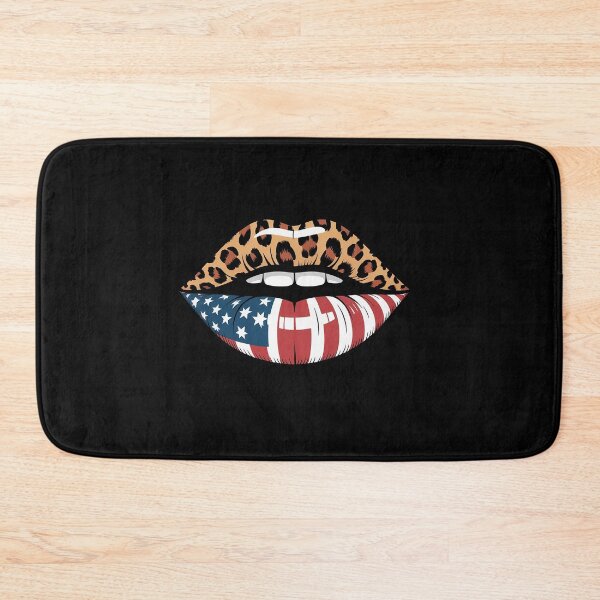 Item preview, American Flag Sexy Lips Leopard Patriotic USA 4th Of July designed and sold by Moxizz.