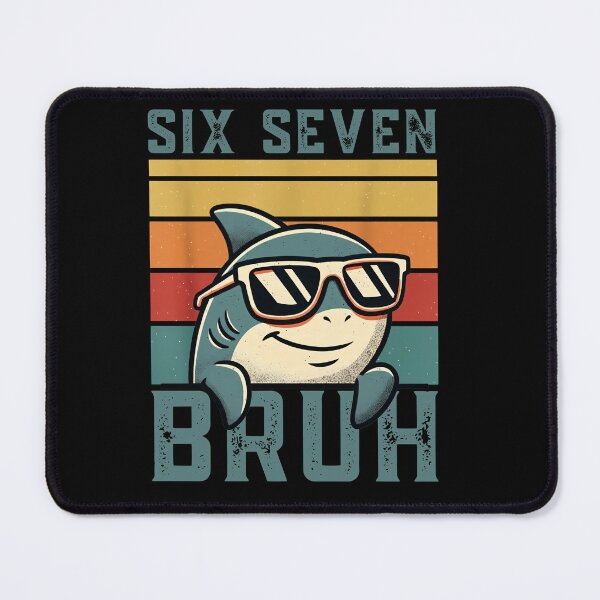 Item preview, Retro Shark 67 6 7 Six Seven Bruh Design designed and sold by LashondaGreen89.