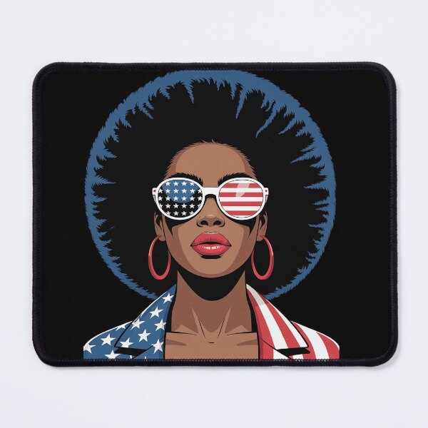 Item preview, Black African American Women US Flag Patriotic 4th Of July designed and sold by Moxizz.
