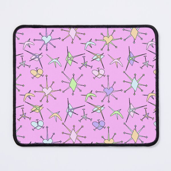 Item preview, hearts, diamonds, and stars, pink background designed and sold by mntimg.