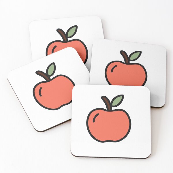 Item preview, Minimal Kawaii Apple Illustration designed and sold by SunCraftStudio.