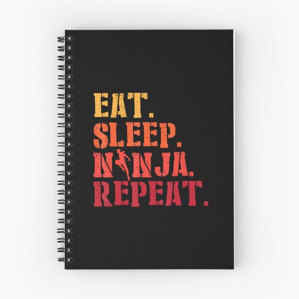 Item preview, Eat Sleep Ninja Repeat Shadow Warrior Ninja Fighter designed and sold by reeneregen.