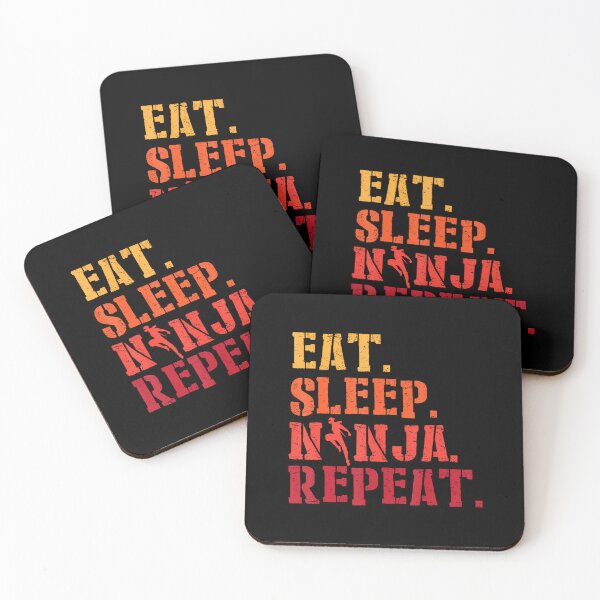 Item preview, Eat Sleep Ninja Repeat Shadow Warrior Ninja Fighter designed and sold by reeneregen.