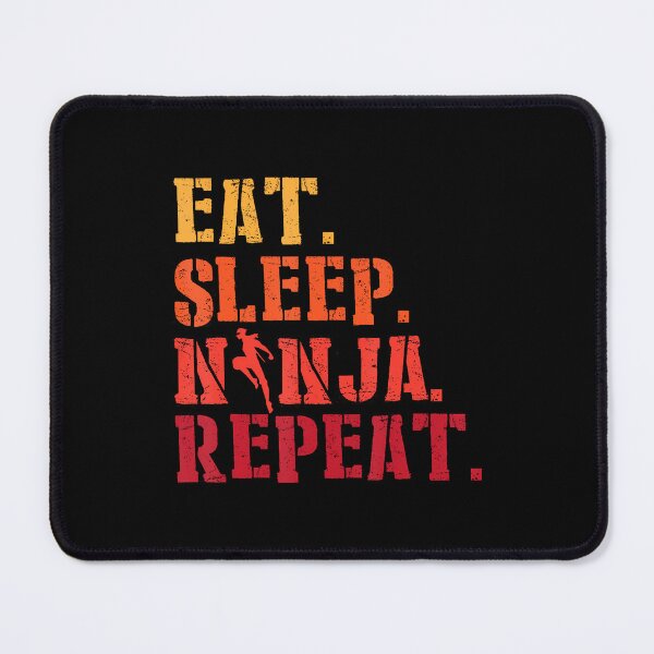 Item preview, Eat Sleep Ninja Repeat Shadow Warrior Ninja Fighter designed and sold by reeneregen.