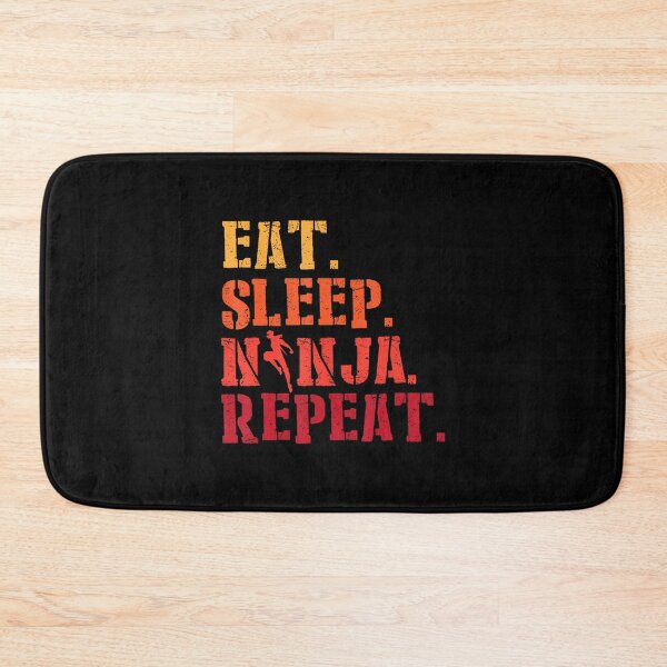 Item preview, Eat Sleep Ninja Repeat Shadow Warrior Ninja Fighter designed and sold by reeneregen.