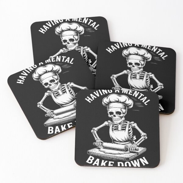 Item preview, Having A Mental Bake Down Funny Skeleton Baker Baking Lover designed and sold by genkihikki.