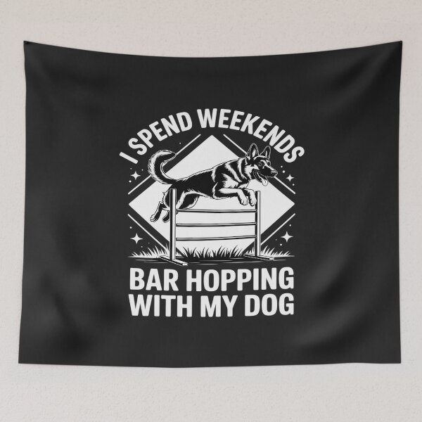 Item preview, Dog Agility Handler - Bar Hopping - Dog Agility designed and sold by LegendsArt75.