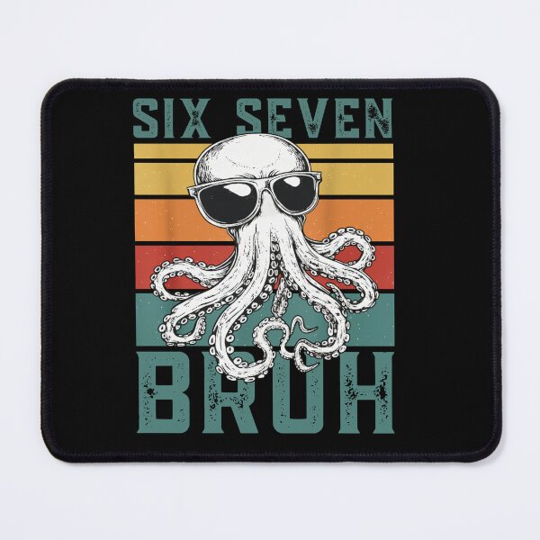 Item preview, Cool Octopus Retro Six Seven 67 6 7 Bruh Shirt designed and sold by LashondaGreen89.
