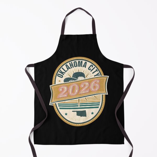Item preview, Oklahoma City 2026 Retro Travel Badge Design - Vintage Western Hat and Oklahoma State Outline designed and sold by FestivityFinds.