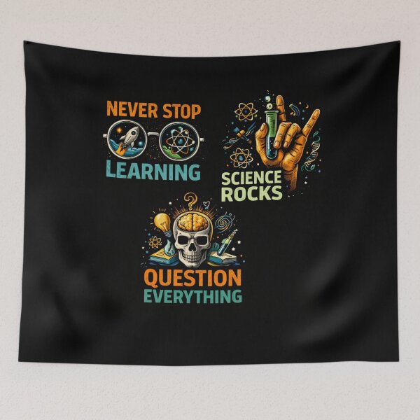 Item preview, Science Rocks T-Shirt – Never Stop Learning & Question Everything | STEM Inspiration Design designed and sold by NomadUSArt.