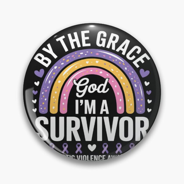 Item preview, Domestic Violence Awareness I'm A Survivor Ribbon designed and sold by LegendsArt75.