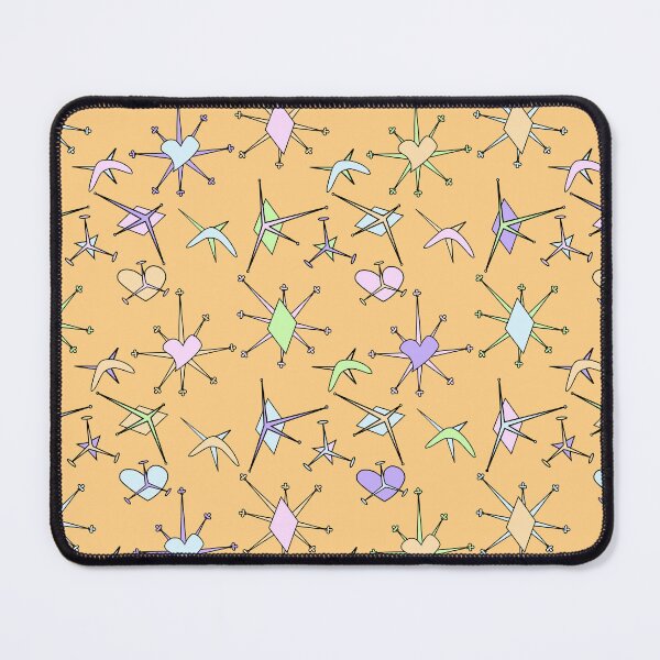 Item preview, hearts, diamonds, and stars, orange background designed and sold by mntimg.