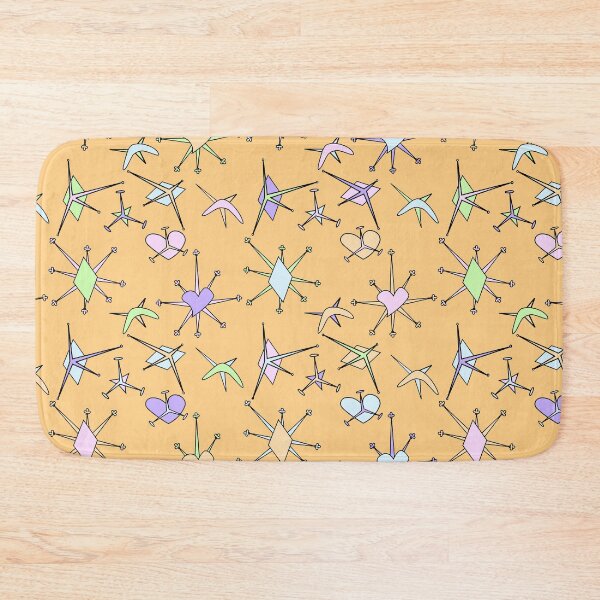 Item preview, hearts, diamonds, and stars, orange background designed and sold by mntimg.