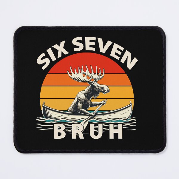 Item preview, Retro Moose Canoe 67 Six Seven Bruh Adventure Shirt designed and sold by LashondaGreen89.