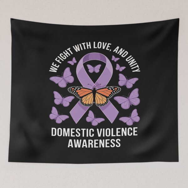 Item preview, Domestic Violence Awareness Purple Ribbon Love Hope Unity designed and sold by LegendsArt75.