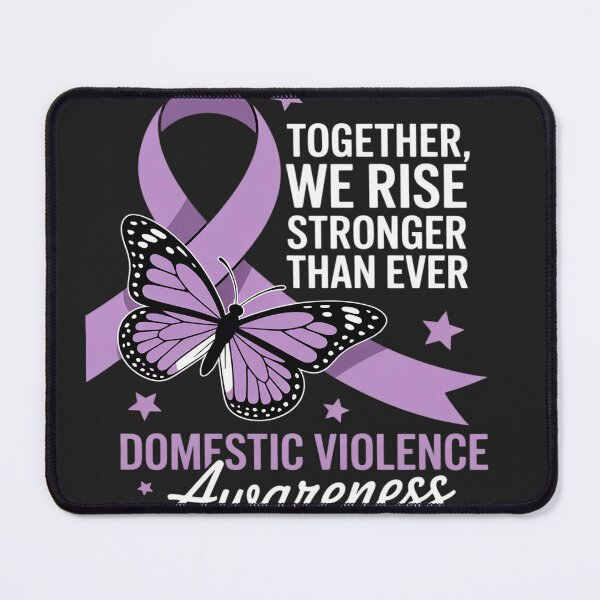 Item preview, Domestic Violence Awareness Together We Rise Purple Ribbon designed and sold by LegendsArt75.