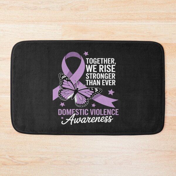 Item preview, Domestic Violence Awareness Together We Rise Purple Ribbon designed and sold by LegendsArt75.