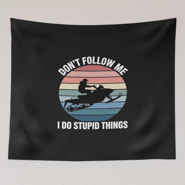 Item preview, Don’t Follow Me Vintage Snowmobile Lover Riders designed and sold by LegendsArt75.