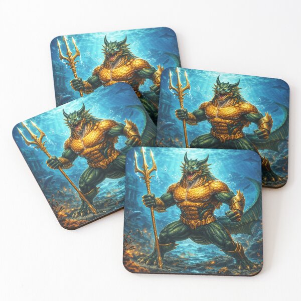 Item preview, Tidebound Ocean Sentinel Dragon – Superhero Dragon Heroes Art designed and sold by EpicDragons-.