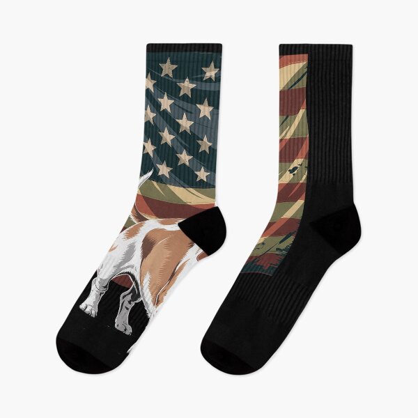 Item preview, Camo American Flag Grand Basset Griffon Vendeen 4th Of July designed and sold by Moxizz.
