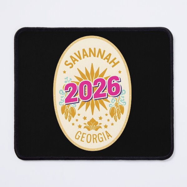 Item preview, Retro Savannah Georgia 2026 Travel Badge Design - Vintage Style Sticker designed and sold by FestivityFinds.