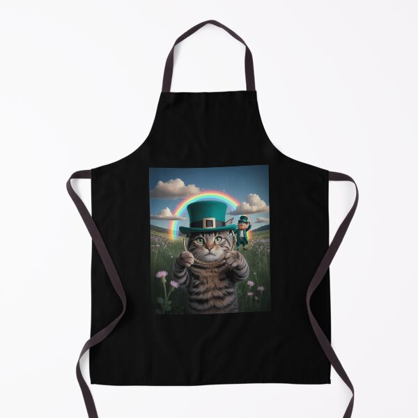 Item preview, St Patrick's Day Cat Selfie With Leprechaun Funny designed and sold by JonathalIngham.