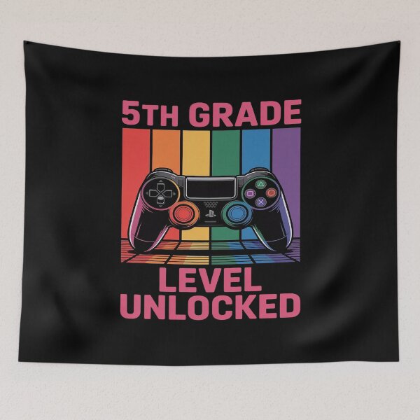 Item preview, Hello Fifth Grade Video Gamer Boys 5th Grade Level Unlocked designed and sold by ProudForFunny.