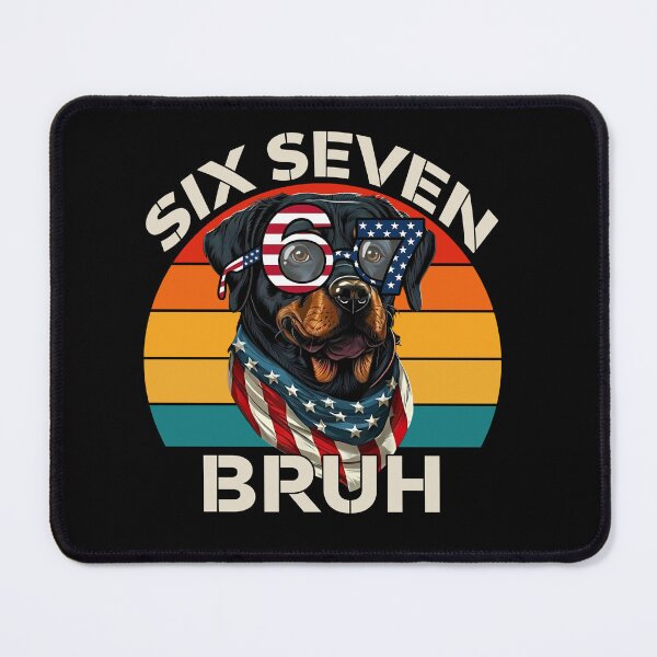 Item preview, Patriotic Rottweiler 67 6 7 Six Seven Bruh Vintage Tee designed and sold by LashondaGreen89.