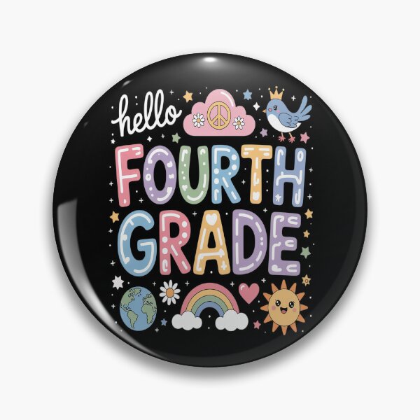Item preview, Hello Fourth 4th Grade Back To School Teacher designed and sold by ProudForFunny.