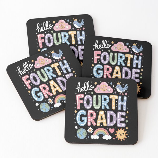Item preview, Hello Fourth 4th Grade Back To School Teacher designed and sold by ProudForFunny.