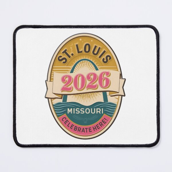 Item preview, Retro St. Louis Missouri 2026 Travel Badge - Vintage Style Sticker designed and sold by FestivityFinds.