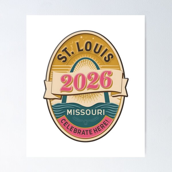 Artikelvorschau, Retro-Reiseabzeichen St. Louis, Missouri 2026 – Aufkleber im Vintage-Stil entworfen und verkauft von FestivityFinds.