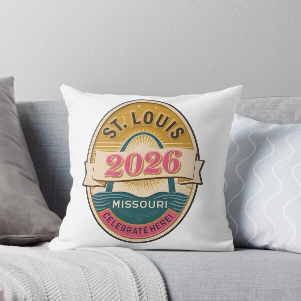 Item preview, Retro St. Louis Missouri 2026 Travel Badge - Vintage Style Sticker designed and sold by FestivityFinds.