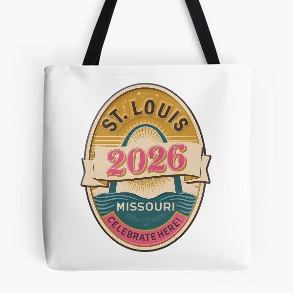 Item preview, Retro St. Louis Missouri 2026 Travel Badge - Vintage Style Sticker designed and sold by FestivityFinds.