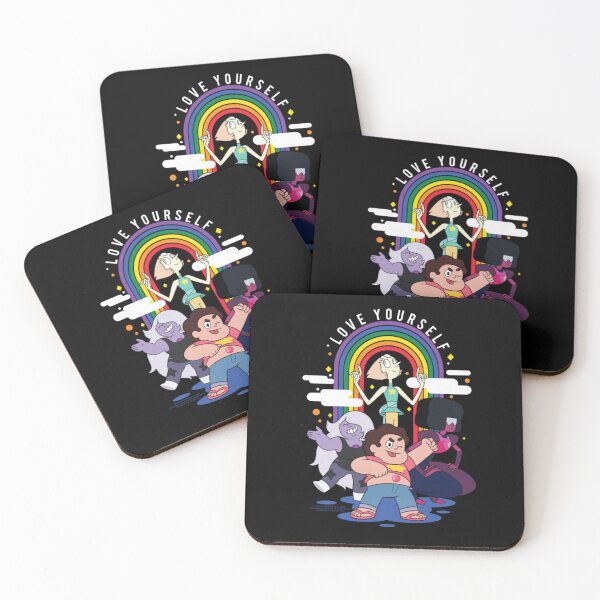 Item preview, Steven Universe Love Yourself Pride Rainbow Cast Cartoon designed and sold by DaphoLatara.