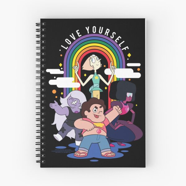 Item preview, Steven Universe Love Yourself Pride Rainbow Cast Cartoon designed and sold by DaphoLatara.