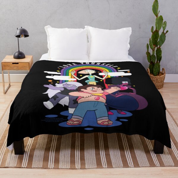 Item preview, Steven Universe Love Yourself Pride Rainbow Cast Cartoon designed and sold by DaphoLatara.