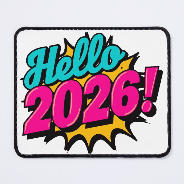 Item preview, Hello 2026 Pop Art Comic Style designed and sold by DavidTeeStudio.
