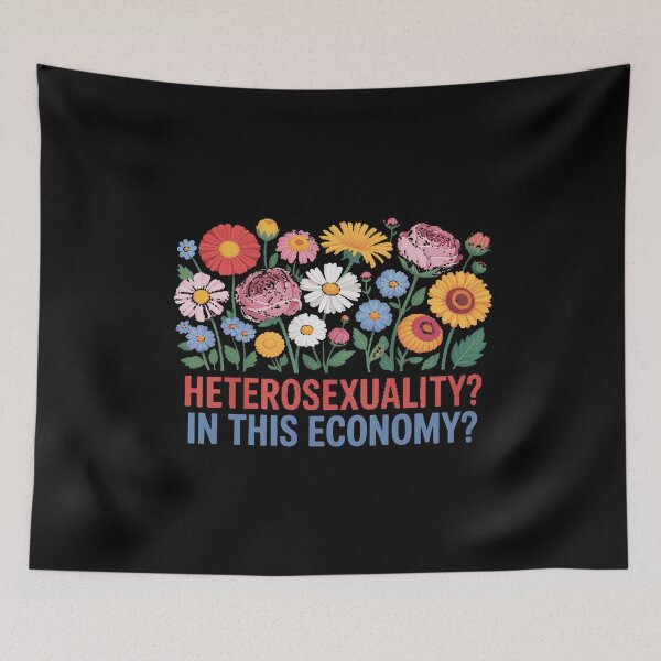 Item preview, Heterosexuality In This Economy Rainbow LGBT Gay designed and sold by ProudForFunny.