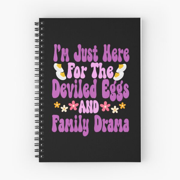 Item preview, I'M Just Here For The Deviled Eggs Family Drama Fun Groovy designed and sold by markettathorn.