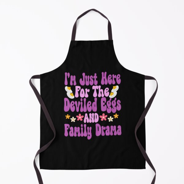 Item preview, I'M Just Here For The Deviled Eggs Family Drama Fun Groovy designed and sold by markettathorn.
