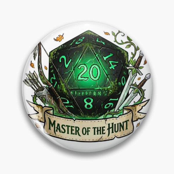Artikelvorschau, Waldläufer „Meister der Jagd“ Natur D20: D&D-Klassenemblem entworfen und verkauft von SkinnyFlatWhite.