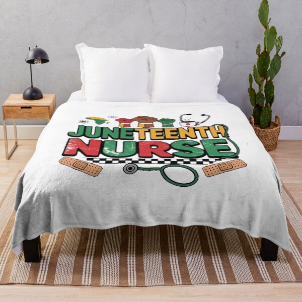 Item preview, Juneteenth Black Nurse Retro 1865 Groovy Scrub Top Men Women designed and sold by Moxizz.